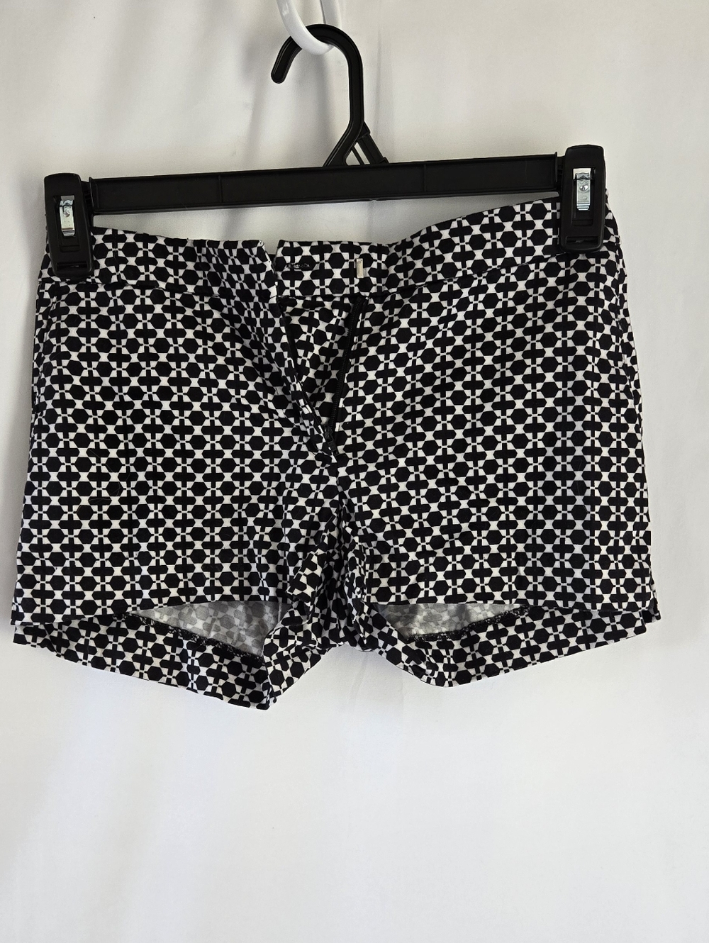 H&M Black and White Geometric Women's Shorts